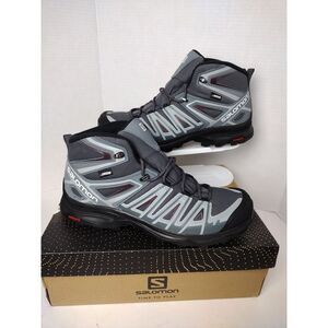 Salomon Women's X‎ Ultra Pioneer Mid Waterproof Hiking Boots Ebony